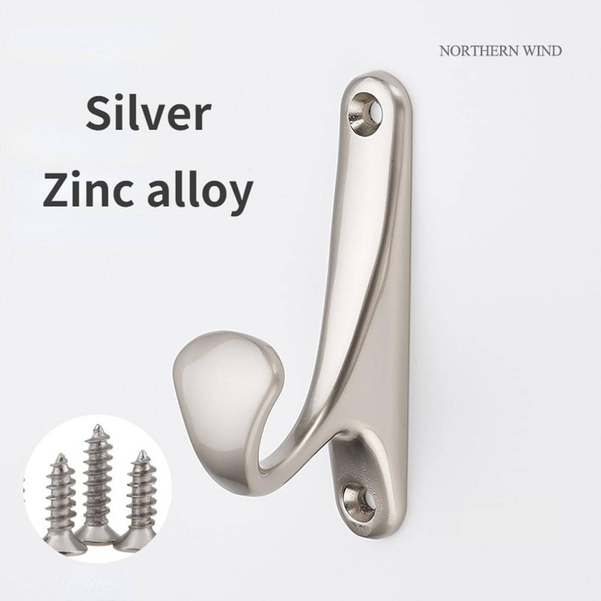 MUZIHOK Móc & Thanh ray - Bạc - Xem 1