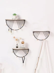 1入組半圓形設計掛飾 - 黑色 - 查看 1