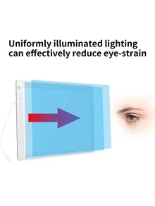 B4 Light Pad for Diamond Painting, Fixed Charging Cord, 10-ft Cable, 3 Levels of Brightness Up to 8000Lux, Uniformly Illuminated Tracing Light Box- White - 白色 - 查看 5