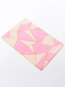 5 Gói Túi quà tặng hoa văn hình học, Túi đựng bánh quy, Quà tặng - Nhiều màu - Xem 5