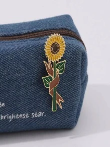 1Pc Creative Oil Drip Sunflower Decor Brooch For Women For Bag Decoration Friend's Gift For A Stylish Look For Party - sun flower - View 8