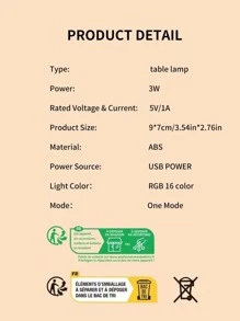 1 件日落灯，USB 供电，用于摄影的环境照明 - 粉色 - 查看 9