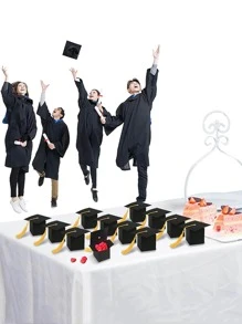 20pcs Graduation Hat Design Gift Box, Creative Paper Gift Wrapping Box For Party - Multicolor - View 3