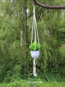 1 pieza Cesta colgante de hamaca tejida con soga para decoración