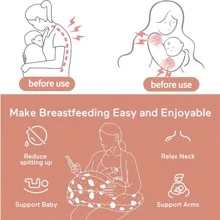 Momcozy Multifunctional And Adjustable Nursing Pillow For Breastfeeding, Original Plus Size Breastfeeding Pillows - White - View 7