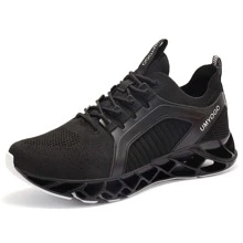 Women's Fashion Breathable Sneakers Mesh Running Shoes Non Slip Soft Casual Athletic Shoes Outdoor Sport shoes - 黑色 - 查看 2