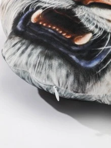 1pc Tiger Design Decorative Pillow - Màu vàng - Xem 4