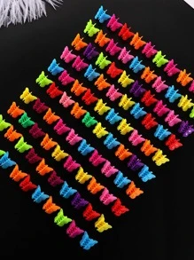 20pcs Girls' Mini Butterfly Hair Clip Cute Hair Bow Claw Clip Fashion Hair Accessories Elegant Hair Claw - Multicolor - View 4