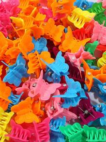 20pcs Girls' Mini Butterfly Hair Clip Cute Hair Bow Claw Clip Fashion Hair Accessories Elegant Hair Claw - Multicolor - View 2