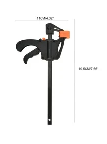 1 PC 4 Inch Gỗ Làm Việc F Dụng Cụ Kẹp Đơn Giản Bằng Nhựa Tự Làm Bằng Tay Công Cụ Cờ Lê Cho Hộ Gia Đình - Vàng - Xem 2