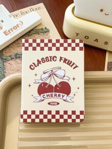 MOKA 1入組櫻桃圖案備忘錄現代記事本適用於學生 - 彩色 - 查看 1