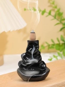 1 Miếng Đen Ve áo lớn Chảy ngược Hương đốt Nhà  Đồ trang trí Vật trang trí - màu đen - Xem 3