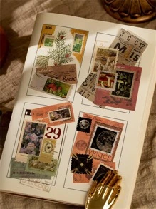 YUXIAN 1roll Mushroom Pattern Sticker, Multi-purpose Decorative Sticker For DIY Craft, Hand Account Decoration - Multicolor - View 7