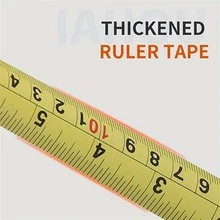 1入組捲尺16/25/33英尺碳鋼加寬捲尺可伸縮自鎖公制和英制刻度尺 - 黃色 - 查看 5