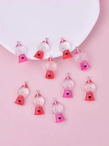 Mix Color 10pcs/Set Play Maching Resin Charms Pendant For DIY Earring Jewelry Design
