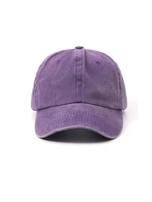 Mũ bóng chày thời trang rắn Unisex để trang trí hàng ngày - Màu tím - Xem 10