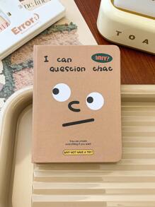 MOKA 1pc Thick Inner Page Pocket Book A7 Vintage Notebook Portable Mini Lined Journal With 98 Pages For Notes, Words, Etc. - Multicolor - View 1