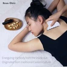 Rena Chris Gua Sha Facial Tools, Large Stainless Steel Face Massager And Body Gua Sha Tool, GuaSha Tool Is Skin Care Product For Traditional Acupuncture Therapy