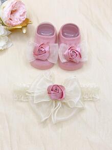 兒童襪子 - 粉色 - 查看 1