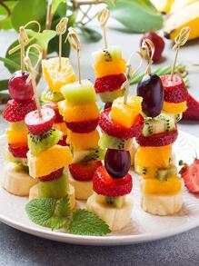 100 piezas Pajita desechable de bambú con nudo - Multicolor - Ver 6