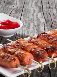 100 piezas Pajita desechable de bambú con nudo - Multicolor - Ver 7