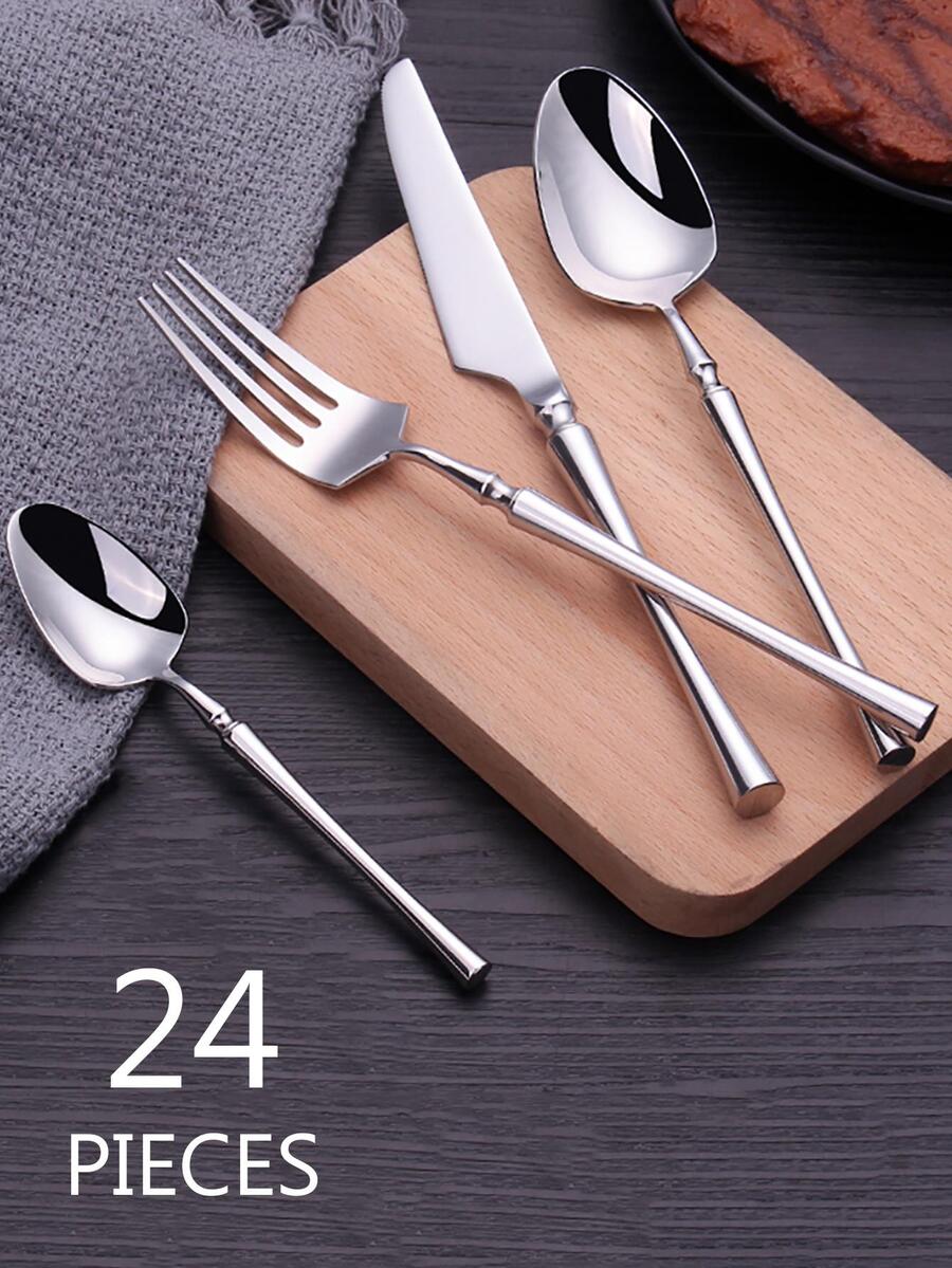 24入組不銹鋼餐具套裝