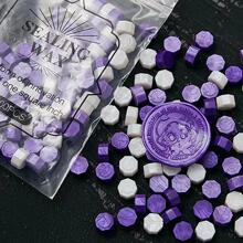 1入組混色封蠟現代八角形封蠟適用於蠟印章 - 彩色 - 查看 6