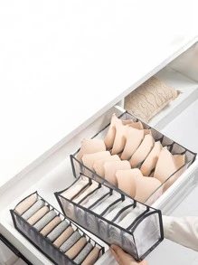 1 hộp đựng đồ lót nhiều ngăn, hộp đựng đồ lót bằng sợi hiện đại dùng để trang trí nhà cửa, trang phục Halloween, đồ trang trí lễ hội mùa thu - trắng - Xem 7