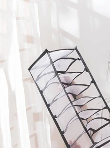 1 hộp đựng đồ lót nhiều ngăn, hộp đựng đồ lót bằng sợi hiện đại dùng để trang trí nhà cửa, trang phục Halloween, đồ trang trí lễ hội mùa thu - trắng - Xem 8