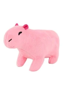 Molutian 7.08英寸模擬粉色水豚毛絨玩具毛茸茸水豚玩偶柔軟填充玩具動物兒童生日禮物 - 粉色 - 查看 1