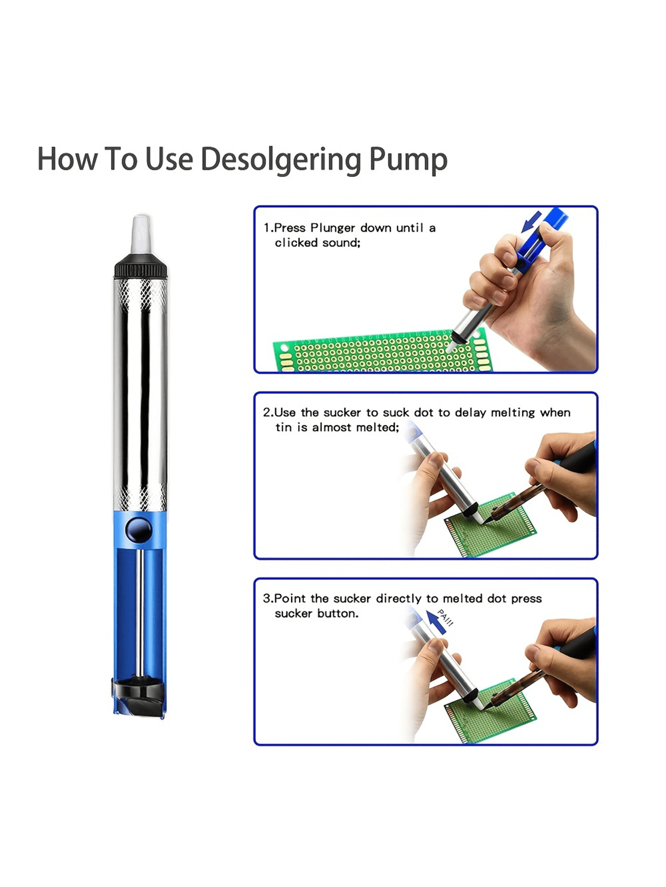Soldering Iron Kit, 60W Soldering Gun with Adjustable Temperature