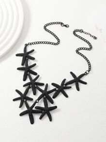 Collar con diseño de estrella de mar - Negro - Ver 1
