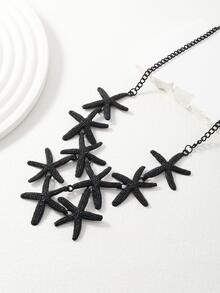 Collar con diseño de estrella de mar - Negro - Ver 3