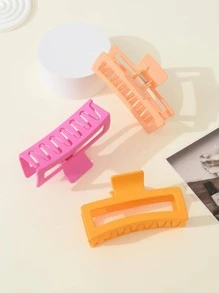 3 cái vuốt tóc thiết kế hình chữ nhật - Nhiều màu - Xem 3