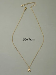 男士字母墜飾項鍊,適用於首飾類禮品和派對