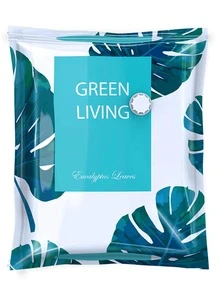 1 chiếc túi hút chân không họa tiết lá - màu xanh lá - Xem 4