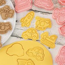 8pcs Car Shaped Cookie Stamp