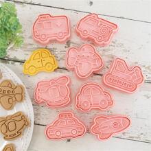 8pcs Car Shaped Cookie Stamp