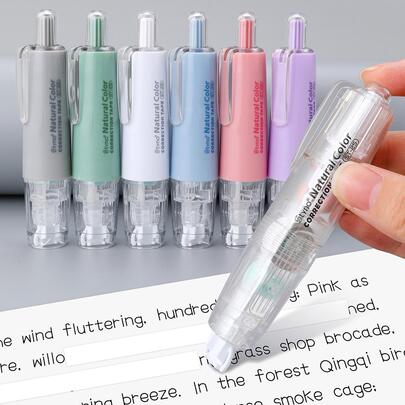 1入組字母圖案更正簡約風多用途修正帶適用於學校