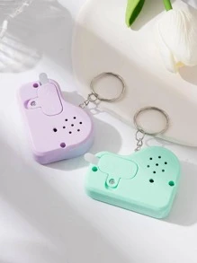 1入組女士迷你電子器官設計創意鑰匙圈 - 淡紫色 - 查看 4