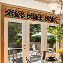 Privacy Protection Hotel For Bathroom Stained Glass Window Film Printed Bedroom - 豐富多彩的 - 查看 3