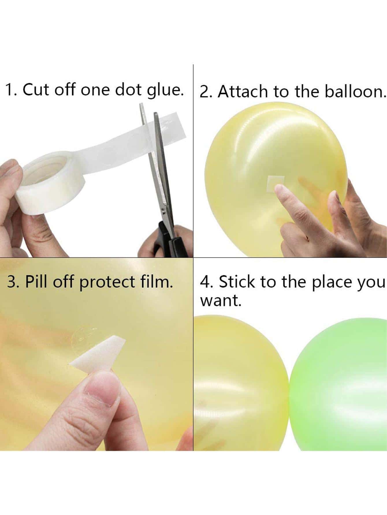 100pcs Doublesided Balloon Glue Dot SHEIN USA