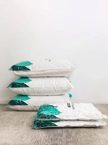 1入組平底真空旅行服裝收納袋,衣服壓縮包適用於行李收納 - 白色 - 查看 2