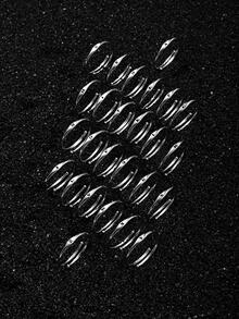 Nhẫn bạc Sterling trang trí chữ Cuff - Bạc - Xem 3