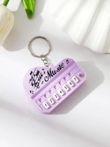 1入組女士迷你電子器官設計創意鑰匙圈 - 淡紫色 - 查看 1
