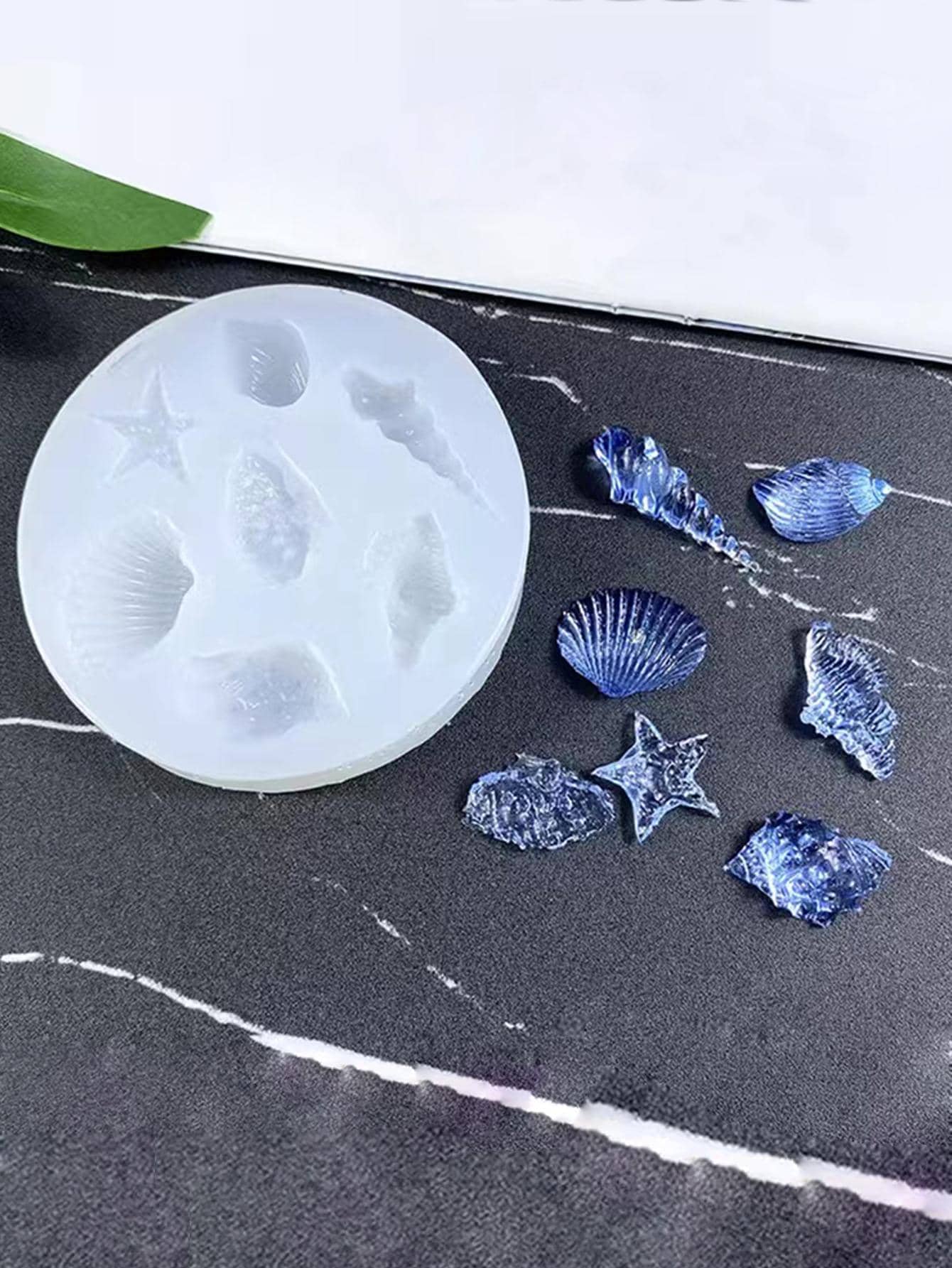 1pc Conch & Shell Design DIY Silicone Mold, Modern Silicone Mold For DIY - trắng - Xem 1