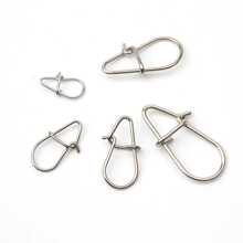 Rompin 50pcs Stainless Steel Fishing Lure Snap Quick Snap Hook Connector