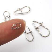 Rompin 50pcs Stainless Steel Fishing Lure Snap Quick Snap Hook Connector