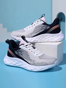 Giày chạy bộ có dây buộc phía trước màu nhẹ cho nam, giày thể thao ngoài trời - Nhiều màu - Xem 1