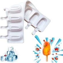 1入組矽膠多格冰棒模具 - 白色 - 查看 6